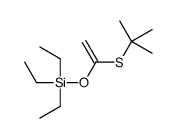 1-tert-butylsulfanylethenoxy(triethyl)silane Structure