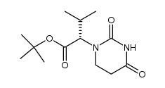 (S)-2-(2,4-dioxotetrahydropyrimidin-1-yl)-3-methylbutyric acid tert-butyl ester Structure