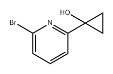 1-(6-bromopyridin-2-yl)cyclopropan-1-ol Structure