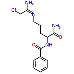 N-{1-Amino-5-[(E)-(1-amino-2-chloroethylidene)amino]-1-oxo-2-pentanyl}benzamide picture