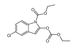 ethyl-5-chloro-2-[(ethoxycarbonyl)oxy]-1H-indole-1-carboxylate Structure