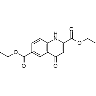 4-氧代-1,4-二氢喹啉-2,6-二羧酸二乙酯结构式