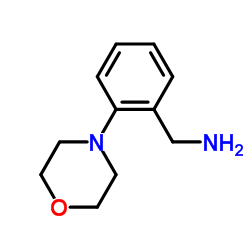 (2-吗啉代苯基)甲胺结构式