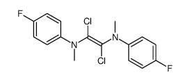 1,2-dichloro-N1,N2-bis(4-fluorophenyl)-N1,N2-dimethylethene-1,2-diamine结构式