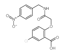 5-chloro-2-[(4-nitrophenyl)methylcarbamoylmethoxy]benzoic acid结构式