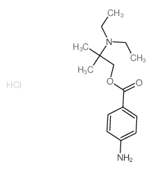 (2-diethylamino-2-methyl-propyl) 4-aminobenzoate Structure