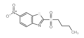 Benzothiazole, 2- (butylsulfonyl)-6-nitro- structure