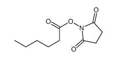 N-(己酰氧基)琥珀酰亚胺结构式