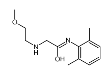 N-(2,6-dimethylphenyl)-2-(2-methoxyethylamino)acetamide Structure