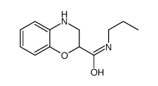 N-propyl-3,4-dihydro-2H-1,4-benzoxazine-2-carboxamide结构式