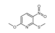 6-methoxy-2-(methylthio)-3-nitropyridine结构式
