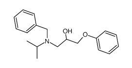 (+/-)-1-(N-benzyl)isopropylamino-3-phenoxypropan-2-ol结构式