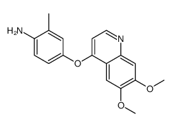 4-((6,7-二甲氧基喹啉-4-基)氧基)-2-甲基苯胺结构式