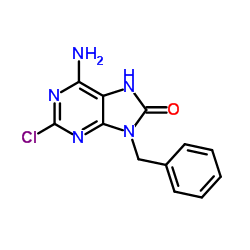 6-amino-9-benzyl-2-chloro-7H-purin-8-one Structure