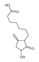 7-(3-hydroxy-2,5-dioxocyclopentyl)heptanoic acid Structure