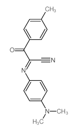 Benzenepropanenitrile, a-[[4-(dimethylamino)phenyl]imino]-4-methyl-b-oxo- structure