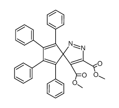 6,7,8,9-tetraphenyl-1,2-diaza-spiro[4.4]nona-1,3,6,8-tetraene-3,4-dicarboxylic acid dimethyl ester结构式
