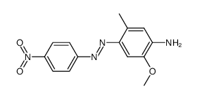 2-methoxy-5-methyl-4-(4-nitro-phenylazo)-aniline结构式