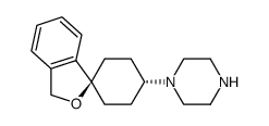 1-(3'H-spiro[cyclohex-1,1'-isobenzofuran]-(trans)-4-yl)piperazine结构式