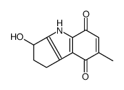 Cyclopent[b]indole-5,8-dione, 1,2,3,4-tetrahydro-3-hydroxy-7-methyl- (9CI) Structure
