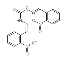 Carbonic dihydrazide,bis[(2-nitrophenyl)methylene]- (9CI) structure