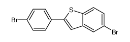5-Bromo-2-(4-bromophenyl)-1-benzothiophene结构式
