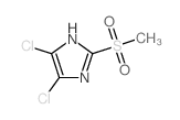 4,5-dichloro-2-methylsulfonyl-1H-imidazole structure