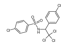 4-chlorobenzenesulfonic acid N-[2,2,2-trichloro-1-(4-chlorophenyl)ethyl]amide结构式