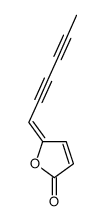 5-hexa-2,4-diynylidenefuran-2-one Structure