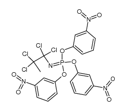 tris(3-nitrophenyl) (1,1,2,2-tetrachloropropyl)phosphorimidate Structure