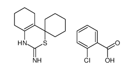 2-chlorobenzoic acid,spiro[5,6,7,8-tetrahydro-3,1-benzothiazine-4,1'-cyclohexane]-2-amine结构式