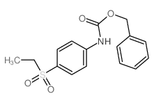 Carbanilic acid,p-(ethylsulfonyl)-, benzyl ester (8CI) structure