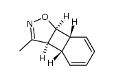 3-methyl-(3ar,3bt,7at,7bc)-3a,3b,7a,7b-tetrahydro-benzo[3,4]cyclobuta[1,2-d]isoxazole Structure
