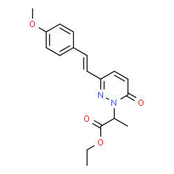 ETHYL 2-[3-(4-METHOXYSTYRYL)-6-OXO-1(6H)-PYRIDAZINYL]PROPANOATE Structure