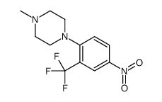 1-methyl-4-[4-nitro-2-(trifluoromethyl)phenyl]piperazine structure