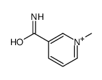 1-methylpyridin-1-ium-3-carboxamide结构式