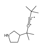 3-(TERT-BUTYL-DIMETHYL-SILANYLOXYMETHYL)-PYRROLIDINE结构式