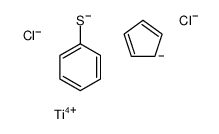 benzenethiolate,cyclopenta-1,3-diene,titanium(4+),dichloride结构式