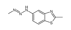 Benzothiazole, 2-methyl-5-(3-methyl-2-triazeno)- (8CI) Structure