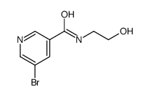 5-bromo-N-(2-hydroxyethyl)nicotinamide结构式