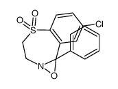 8-Chloro-3,4-dihydro-9b-phenyl-9bH-oxazirino[2,3-d][1,4]benzothiazepine 5,5-dioxide structure