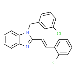 1-(3-CHLOROBENZYL)-2-(2-CHLOROSTYRYL)-1H-1,3-BENZIMIDAZOLE结构式