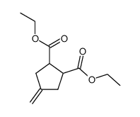 diethyl 4-methylenecyclopentane-1,2-dicarboxylate结构式