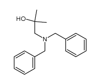 1-dibenzylamino-2-methyl-propan-2-ol结构式
