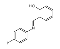 Phenol,2-[[(4-iodophenyl)imino]methyl]- Structure