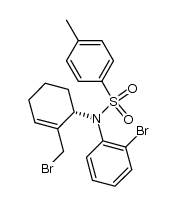 (S)-N-[(2-bromomethyl)-2-cyclohexenyl]-N-(2-bromophenyl)-4-methylbenzenesulfonamide结构式