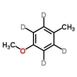 对甲氧基甲苯-D7结构式
