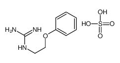(C-azaniumylcarbonimidoyl)-(2-phenoxyethyl)azanium,sulfate Structure