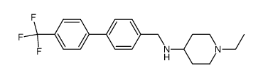 1-ethyl-N-{[4'-(trifluoromethyl)biphenyl-4-yl]methyl}piperidin-4-ylamine结构式