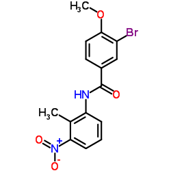 3-Bromo-4-methoxy-N-(2-methyl-3-nitrophenyl)benzamide Structure